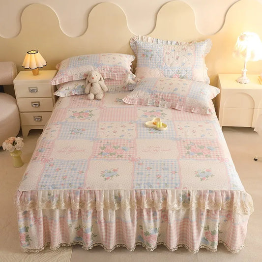 Floral bedskirt