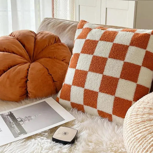 Autumnal Round Throw Pillows