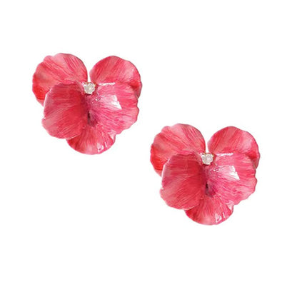 Pink Petal Earrings