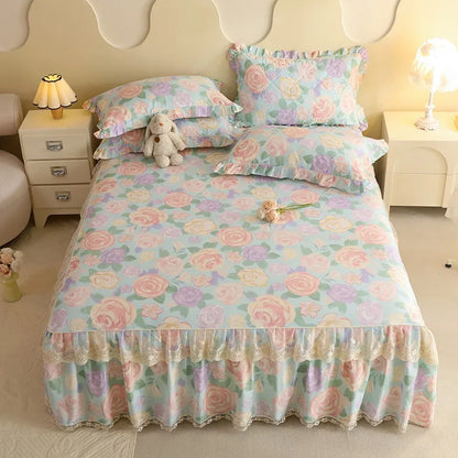 Shabby Chic Lace Ruffle Bedskirt