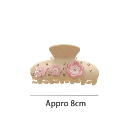 Pink & Cream Coquette Claw Clip