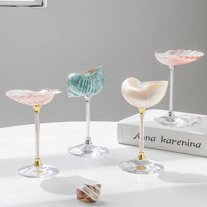 Natural Conch Shell Drinking Glasses