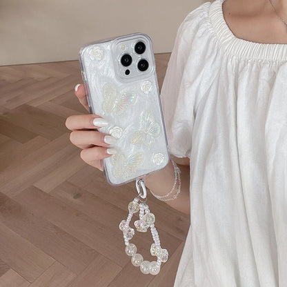white shimmery iPhone case