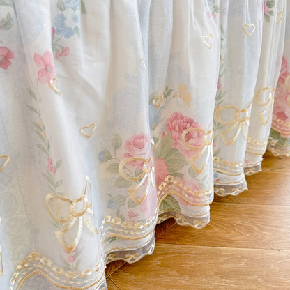Romantic Lace Ruffle Bed Skirt