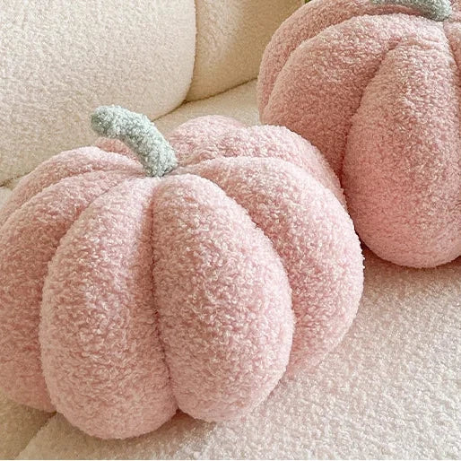 Pink Pumpkin Throw Pillow