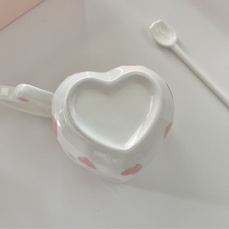 Heart Shape Ceramic Mug