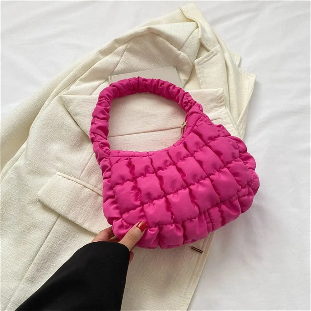 Mini Quilted Puffer Handbag - All Colours