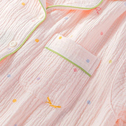 Cotton Crepe Coquette Bow Pjs