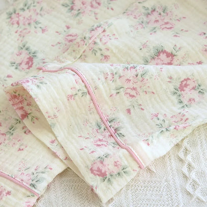Floral Long Sleeve Cotton Pyjamas