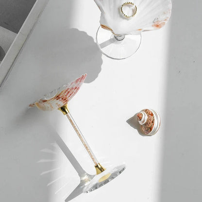 Natural Conch Shell Drinking Glasses