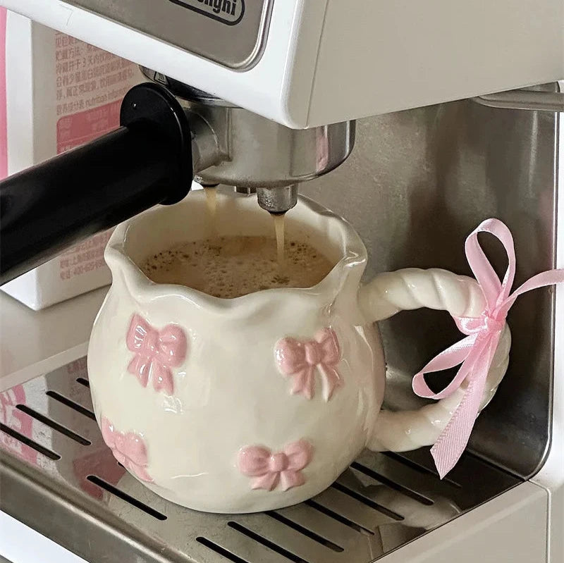 Coquette Mug With Pink Bows