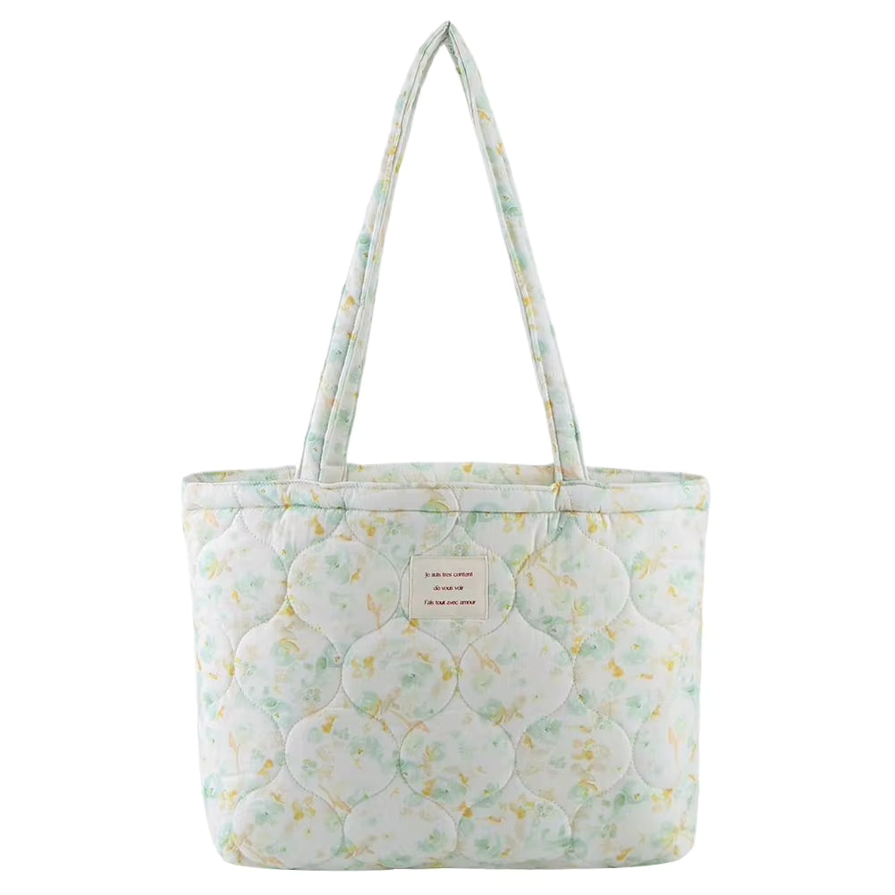 Floral Quilted Tote Bag - All Colours
