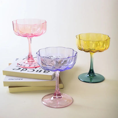 Ottilie Glass Petal Champagne Glass
