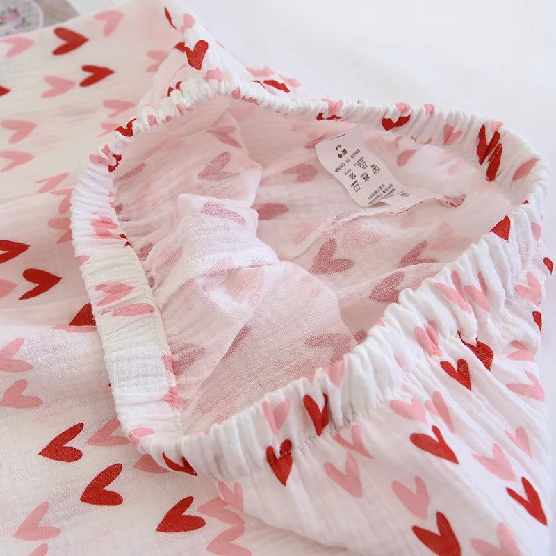 Pink & Red Love Heart Pj Set