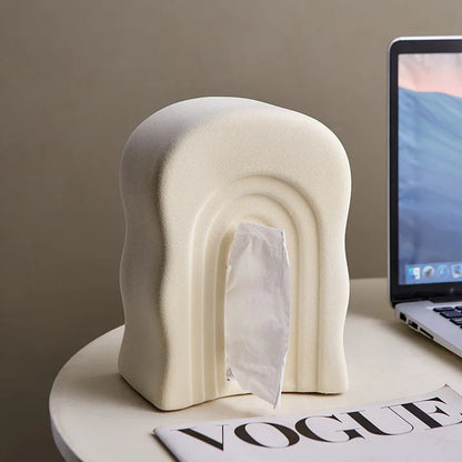 Arched Ceramic Decorative Tissue Box