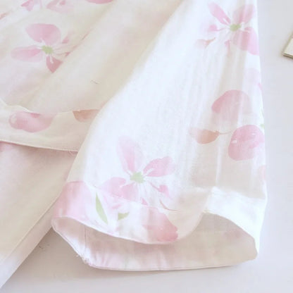 Pink & White Floral Kimono Dressing Gown Creative Femininity