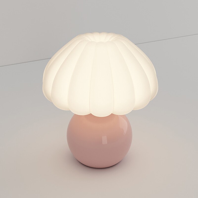 pink mushroom shape lamp 