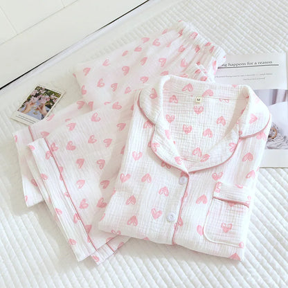 Pink Heart 3pc Pyjama Set