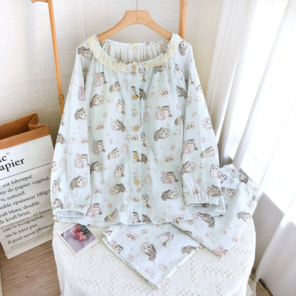 Women's 100% Cotton Cute Kawaii Pj Sets