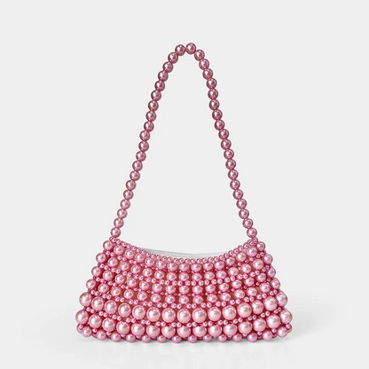 pink beaded handbag 