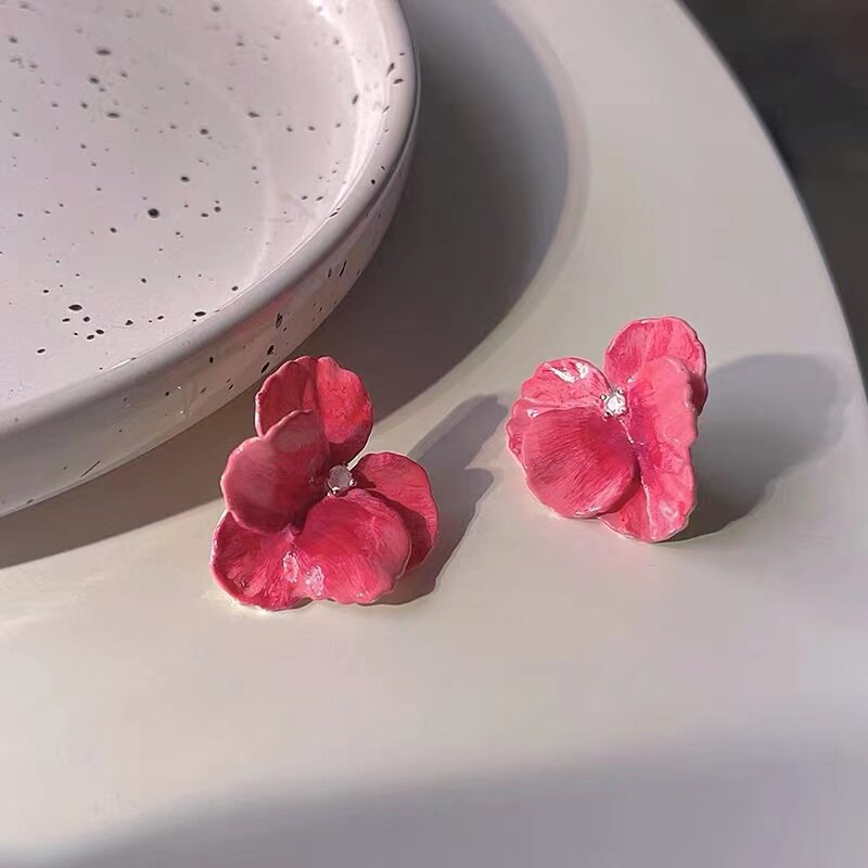 Pink Petal Earrings