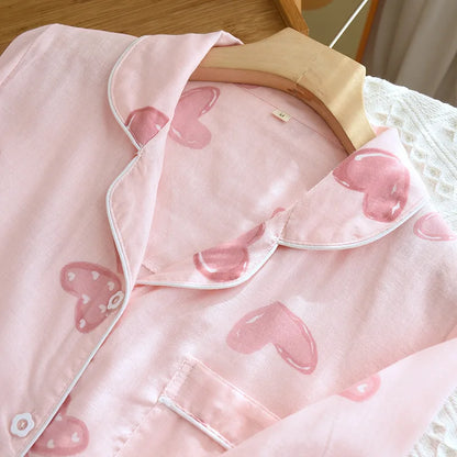 Pink Love Heart Pjs
