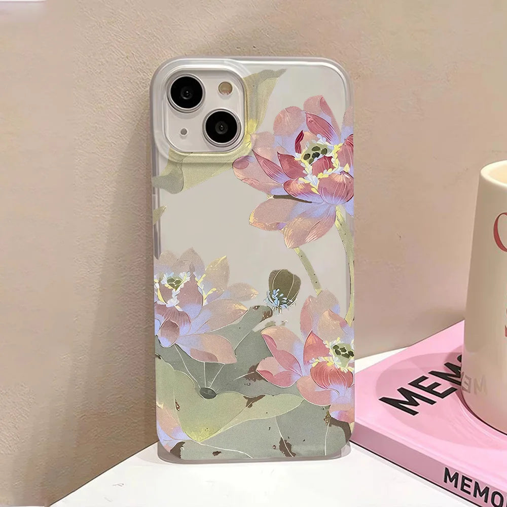 pink floral phone case