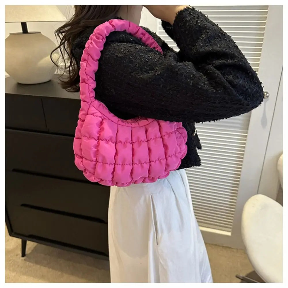 Mini Quilted Puffer Handbag - All Colours