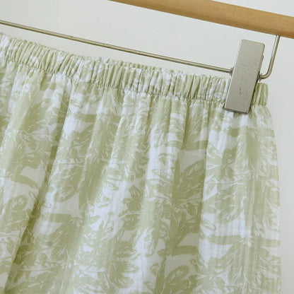 Green Broderie Pyjama Set