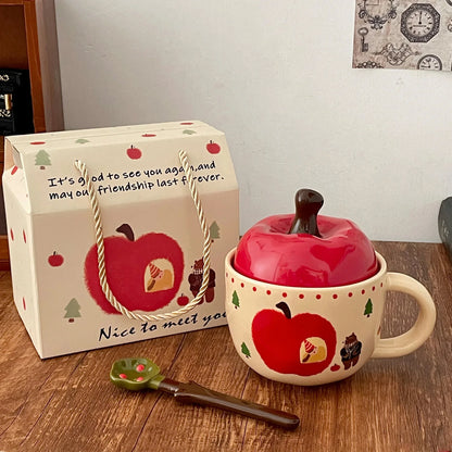 Apple Shape Coffee Cup Set
