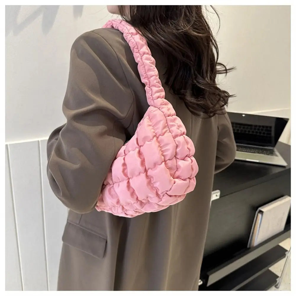 Mini Quilted Puffer Handbag - All Colours