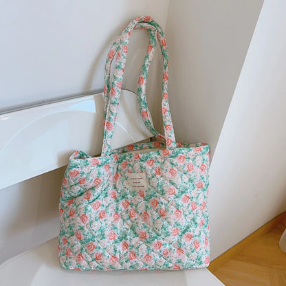 Summer Quilted Floral Tote Bag - All Colours