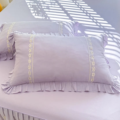 Romantic Floral Ruffle Pillowcases