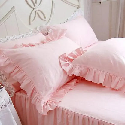 100% Cotton Ruffle Edge Pillowcase