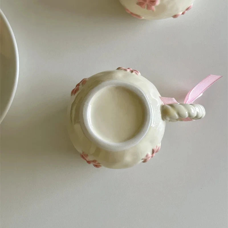 Coquette Mug With Pink Bows