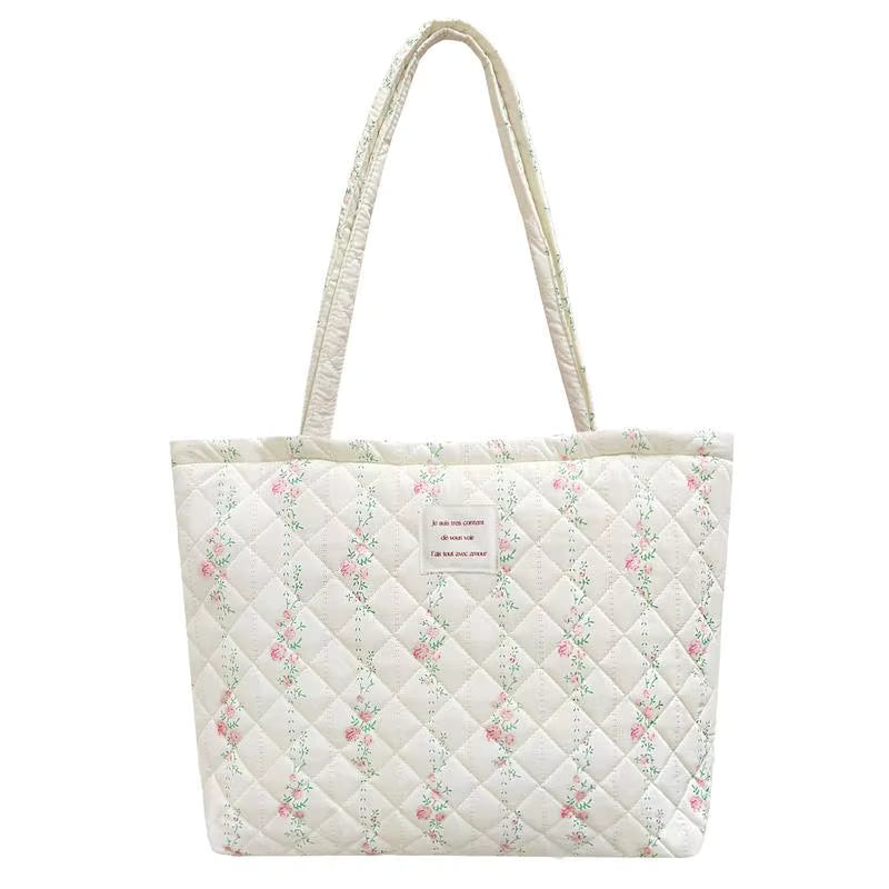 Summer Quilted Floral Tote Bag - All Colours