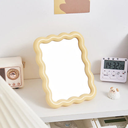 Round Bobbin Dressing Table Mirror