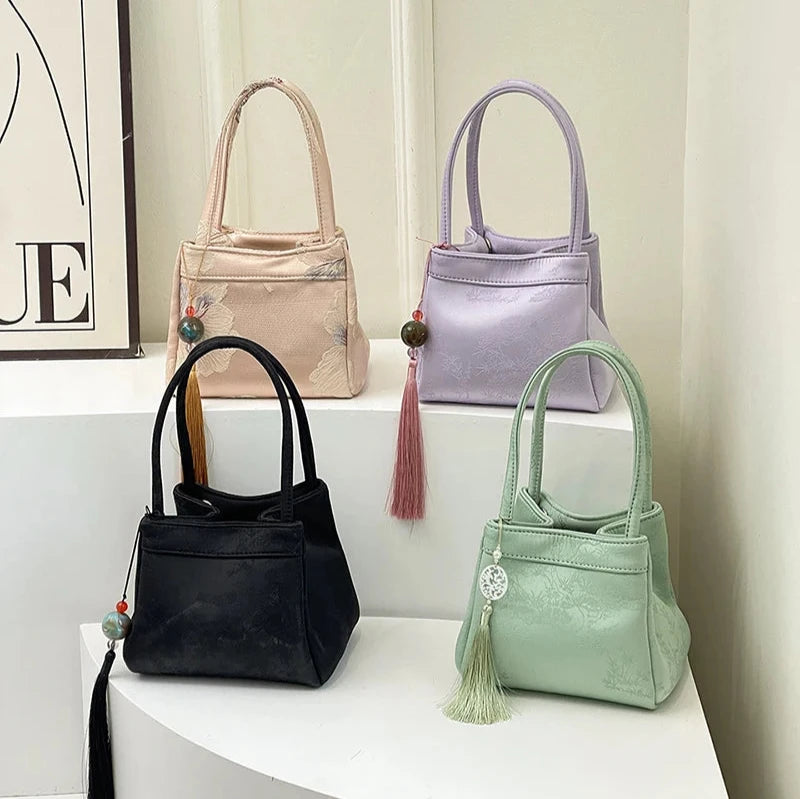 Oriental Embossed Mini Handbag - All Colours