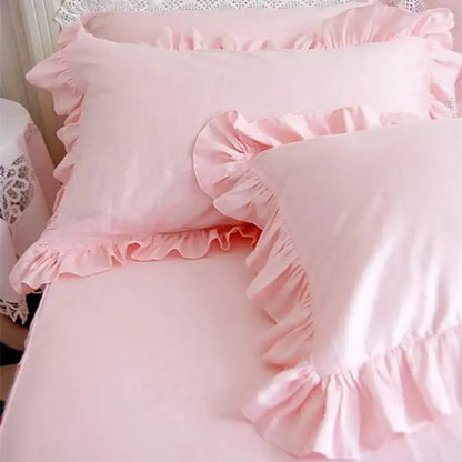 100% Cotton Ruffle Edge Pillowcase