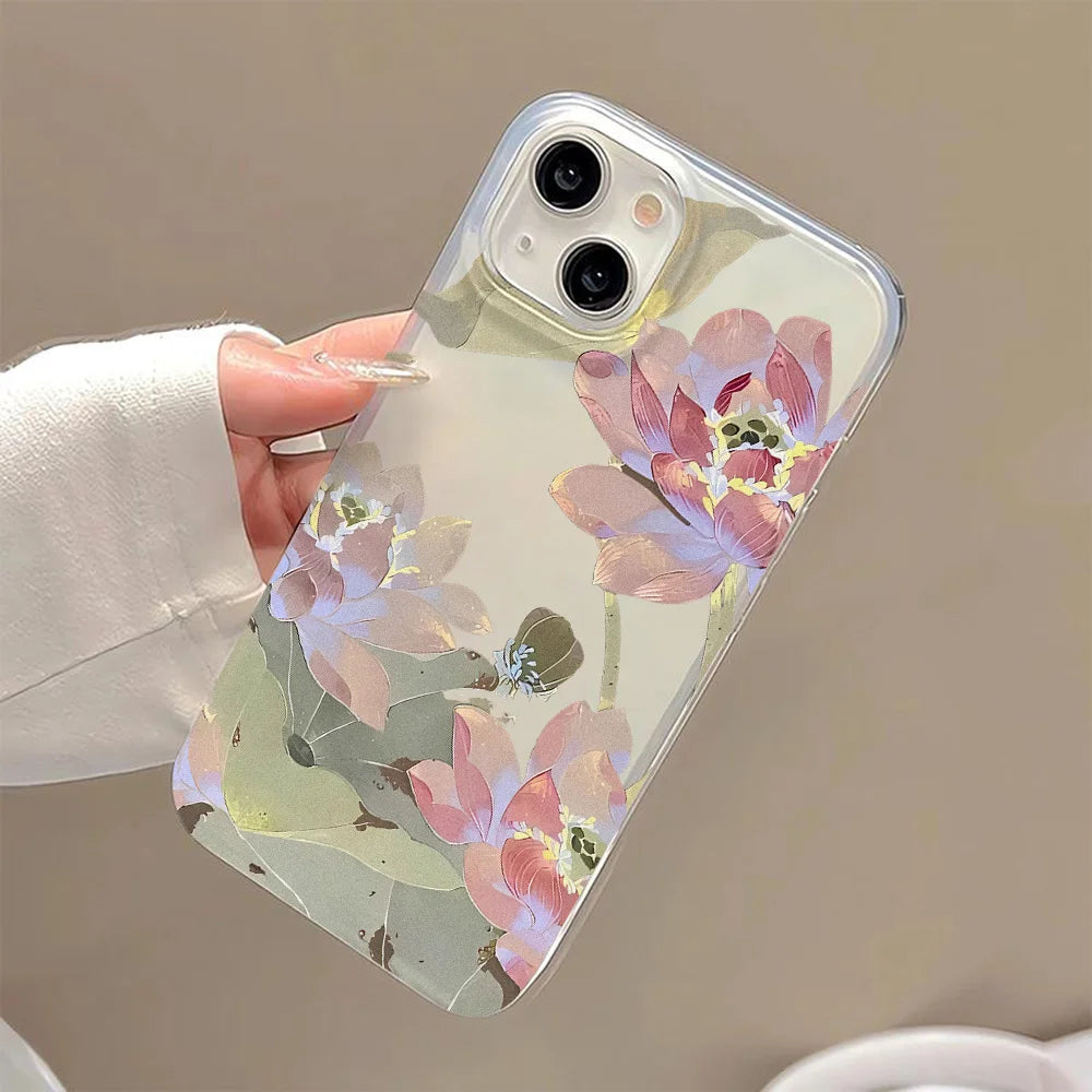 Floral Shiny iPhone Case