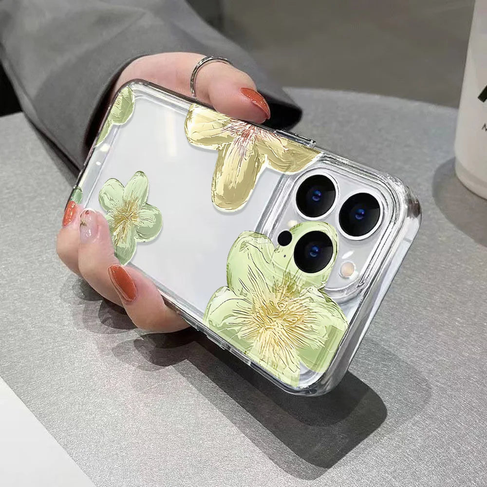 Floral Transparent iPhone Case