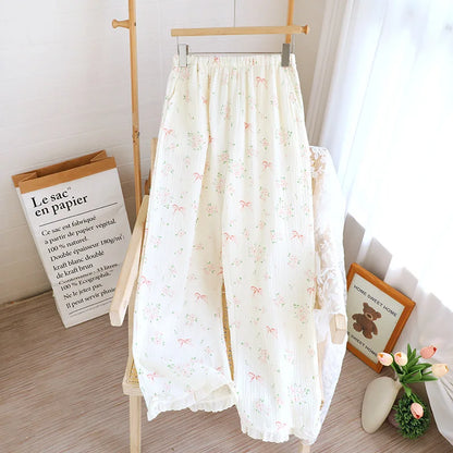 Sweet Floral Cotton Pyjamas Bottoms