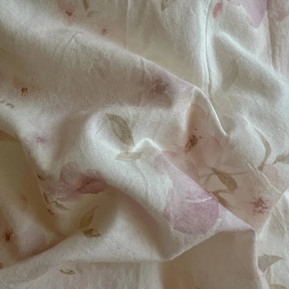 Floral Lace Trim Cotton Bedding Set Creative Femininity