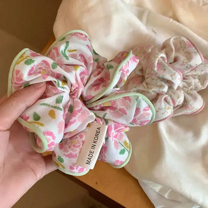 Cotton Floral Scrunchie CreativeFemininity