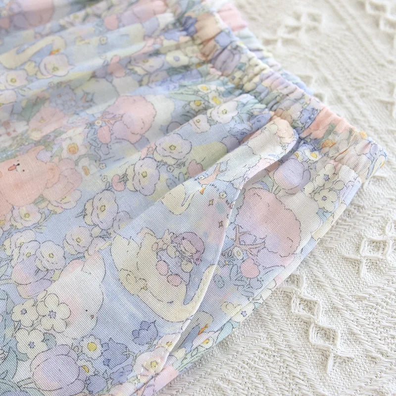 Coquette Lace Ruffle Pyjamas