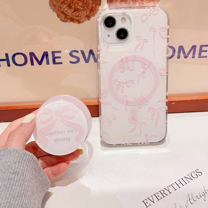 Pink Bow Magnetic iPhone Case