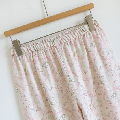 Pure Cotton Pajama Set Long Sleeve Trousers Women's Soft Floral Sleepwear Nightwear New Spring Autumn 2 Piece Loungewear Suit Creative Femininity