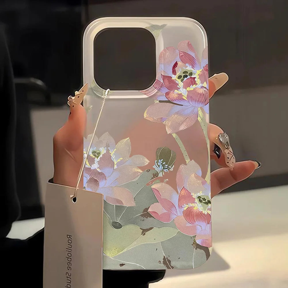 Floral Shiny iPhone Case