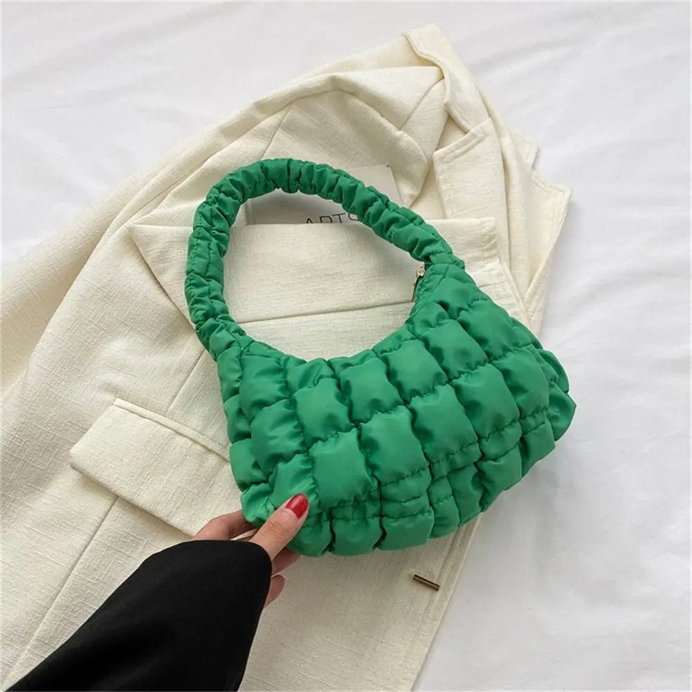 Mini Quilted Puffer Handbag - All Colours