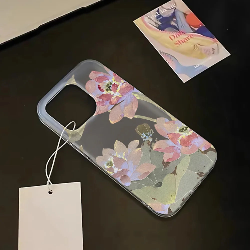 Floral Shiny iPhone Case